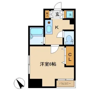 アネックスオマタII【6階】の間取り