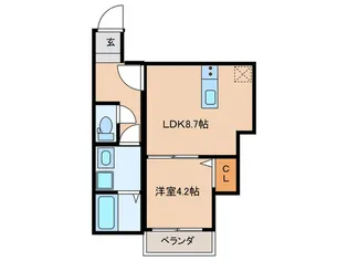 Grand palace 六本松D【2階】の間取り