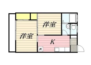 光進ハイツ【4階】の間取り