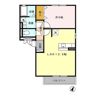 メゾン・ド・ソリアード A【2階】の間取り