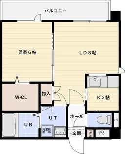 カームヒルズ南郷【2階】の間取り