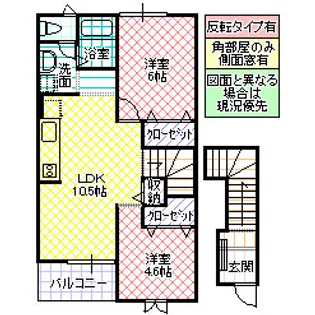 ヴィラ・アベニール B【2階】の間取り