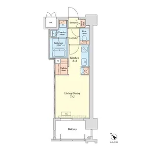 RJRプレシア千代県庁口駅前【7階】の間取り