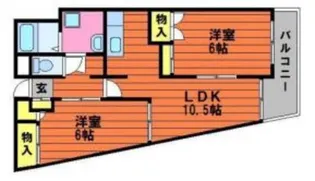 マンションクラデン【5階】の間取り