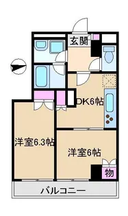 藤和シティコープ飛鳥山公園【8階】の間取り