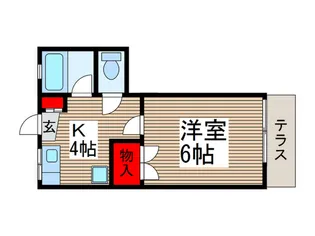 モンシャトー秋津_【1階】の間取り