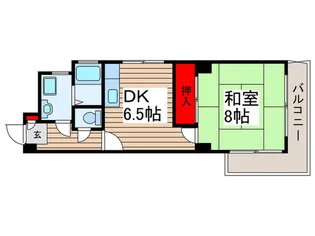 藤ガ-デン【6階】の間取り