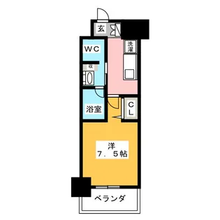 パークアクシス名古屋山王橋【3階】の間取り