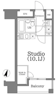 日神デュオステージ笹塚西館【4階】の間取り