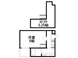 ウエスト9ミラー1号館【1階】の間取り