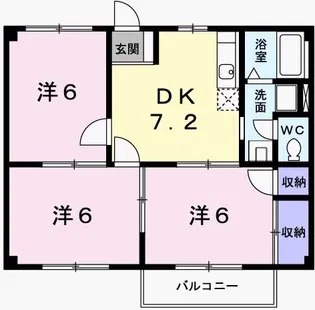 アメニティー白浜A【1階】の間取り