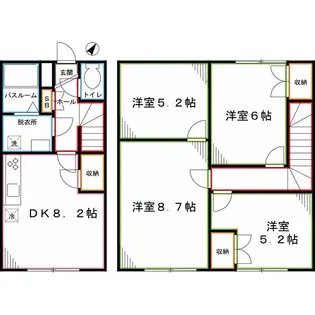 プレジール カーサ・ベルデの間取り