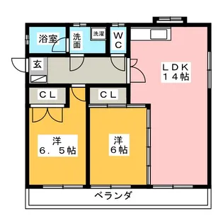 グリーンハイツ【1階】の間取り