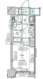ディアレイシャス名古屋太閤通III【2階】の間取り