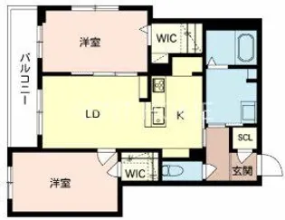 シャーメゾン綺羅【3階】の間取り