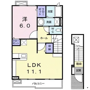 グランツ I【2階】の間取り