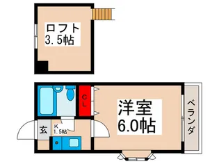 プルミエ弐番館【2階】の間取り