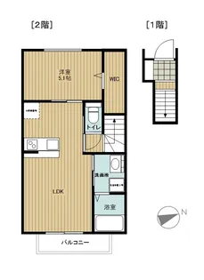 Bonheur【2階】の間取り