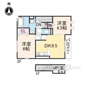 エンジェルハートB棟【2階】の間取り