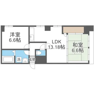 きだパレス【6階】の間取り