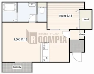 リーブルファイン西川手【1階】の間取り