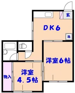 コーポやまと【1階】の間取り