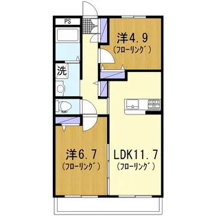 Mansion green grass【1階】の間取り