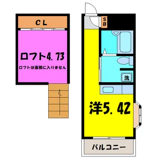 セイラBOX井野【2階】の間取り