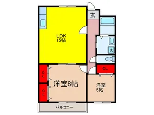 ロイヤルハイツ【3階】の間取り