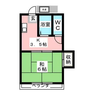 コーポ森屋【2階】の間取り