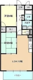 ドミール栄【4階】の間取り