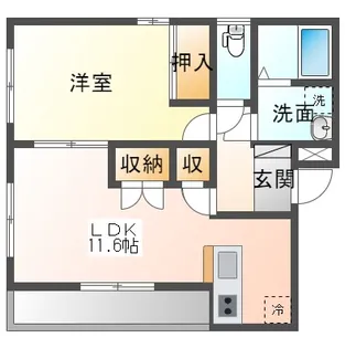 YKラピュタ【3階】の間取り