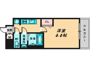 プレサンス長田レジェール【5階】の間取り