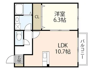 プリムローズ大福【2階】の間取り