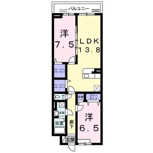 アジュール京田辺 I【3階】の間取り
