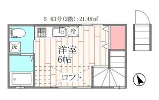 グランエッグス調布S【2階】の間取り