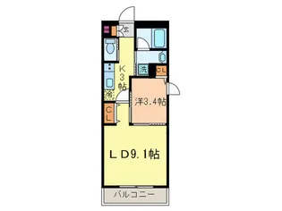 ラ・ルシェッロ【1階】の間取り