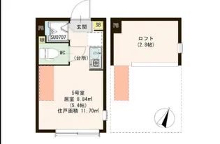 Casa Minamiotsuka【1階】の間取り
