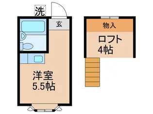 グラスメイ【1階】の間取り
