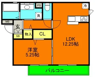 リヴィエール【2階】の間取り