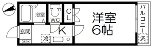 辰巳ハイツ【2階】の間取り