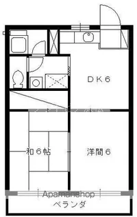 サンパレス金子【1階】の間取り