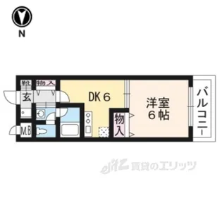 ライオンズマンション二条城東【2階】の間取り