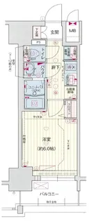 プレサンスNAGOYAシティオ【2階】の間取り