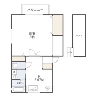 U・I笹口【1階】の間取り