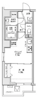 GENOVIA幡ヶ谷【6階】の間取り
