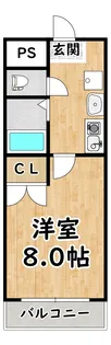 スタンドアップ野里【2階】の間取り