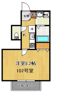 ルーナ葉山【1階】の間取り