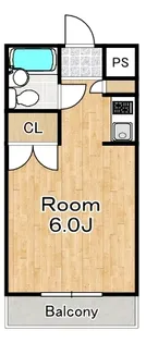 コンチネンタル大正【8階】の間取り