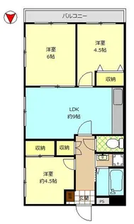 東品川ハイツ【6階】の間取り